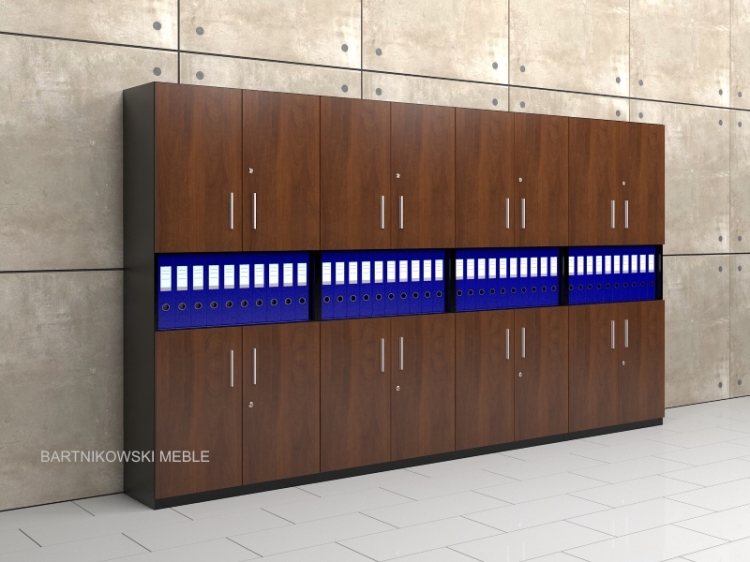 szafy biurowe z wnęką SW01 wysokie na 183 cm