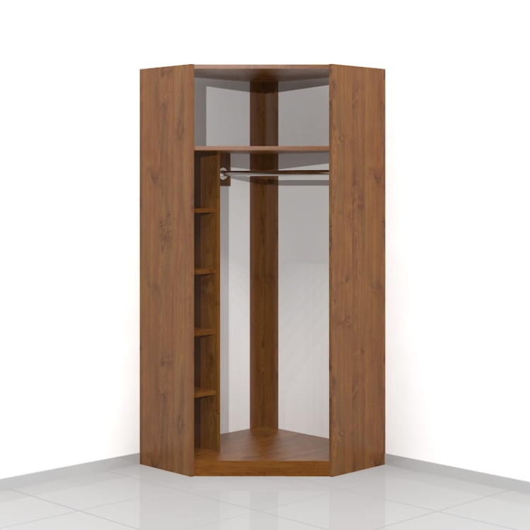 Szafa narożna garderobiana otwarta 182h x 80 x 80 cm KAMA-G01