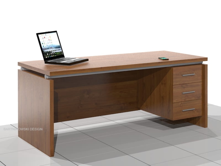 Biurko gabinetowe LEO (prawe).