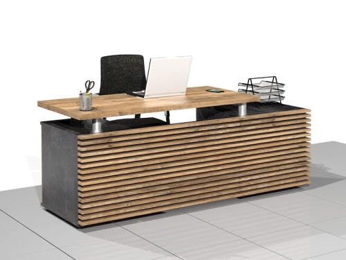 Biurko gabinetowe ELF-MAXI-LAM-XSLD (lewe).