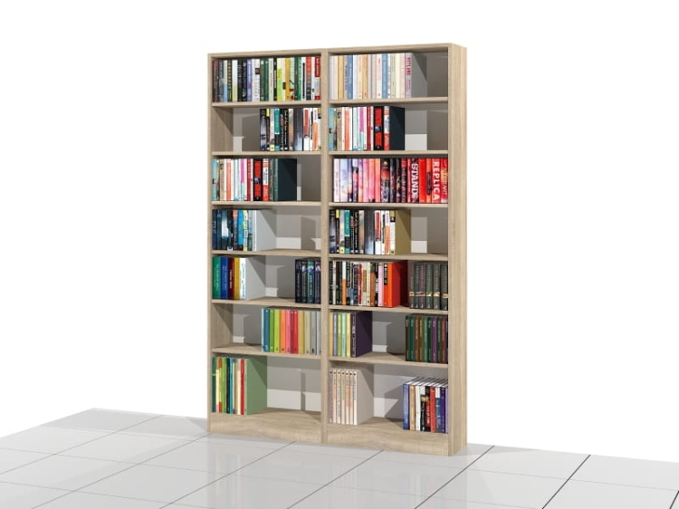 Zestaw regałów LIBRA-ZN2 207h x 140 x 25 cm