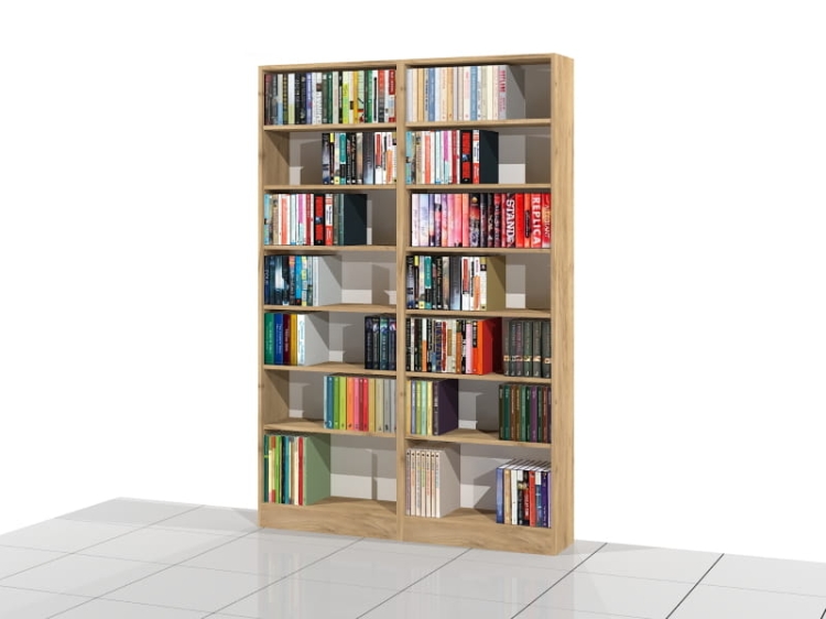 Zestaw regałów LIBRA-ZN2 207h x 140 x 25 cm