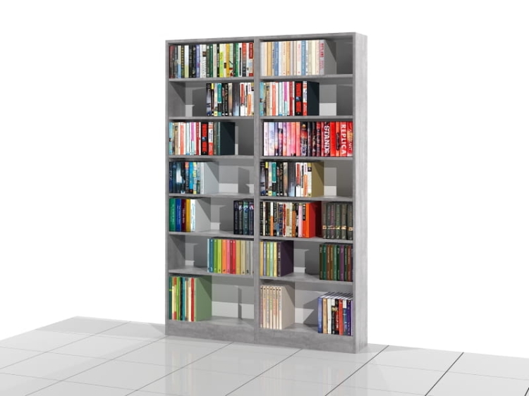 Zestaw regałów LIBRA-ZN2 207h x 140 x 25 cm