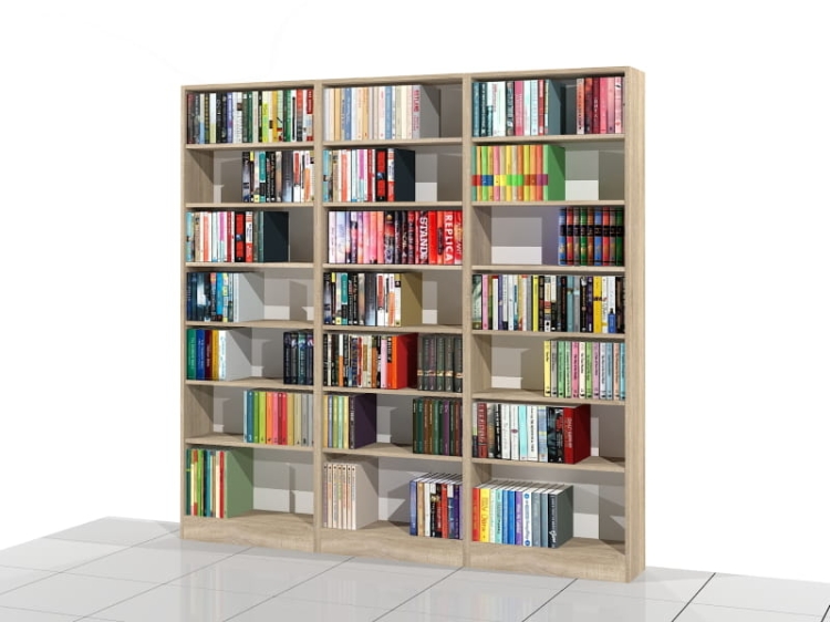 Zestaw regałów LIBRA-ZN3 207h x 210 x 25 cm