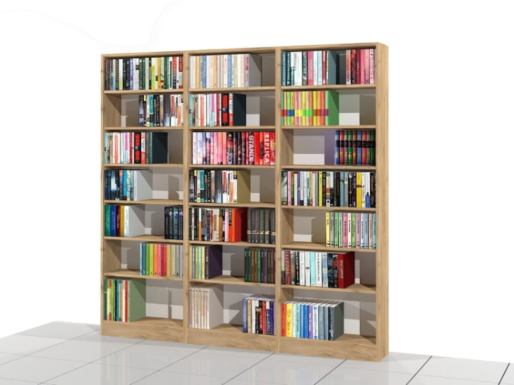 Zestaw regałów LIBRA-ZN3 207h x 210 x 25 cm