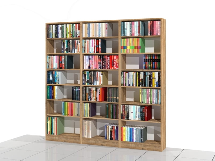 Zestaw regałów LIBRA-ZN3 207h x 210 x 25 cm