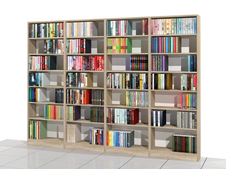 Zestaw regałów LIBRA-ZN4 207h x 280 x 25 cm