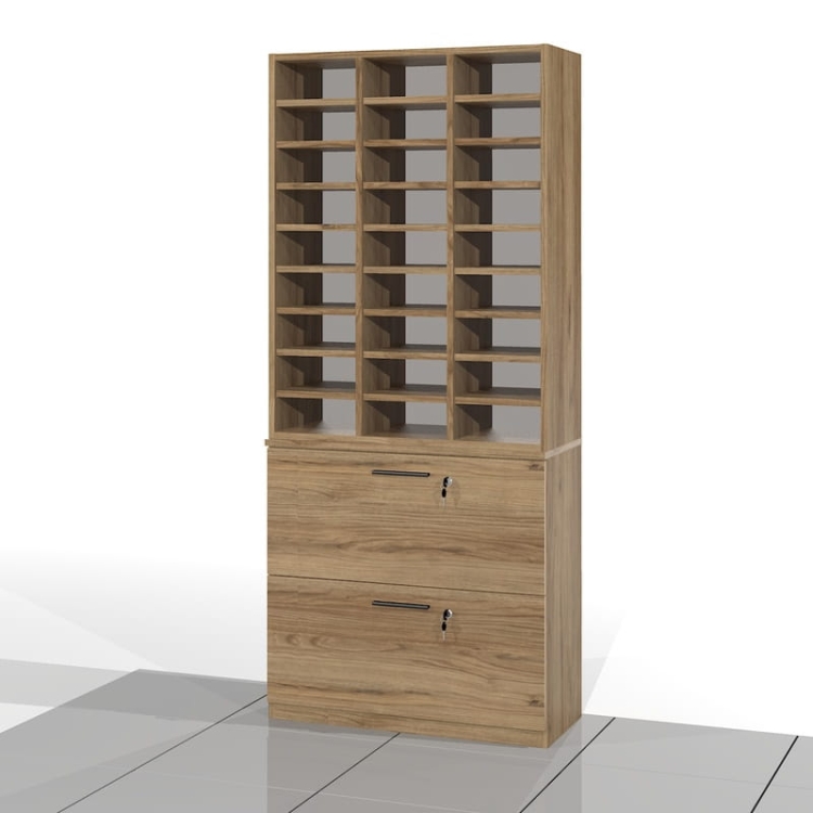 Regał do sortowania z szafką na akta zawieszane SORT-SAPW41