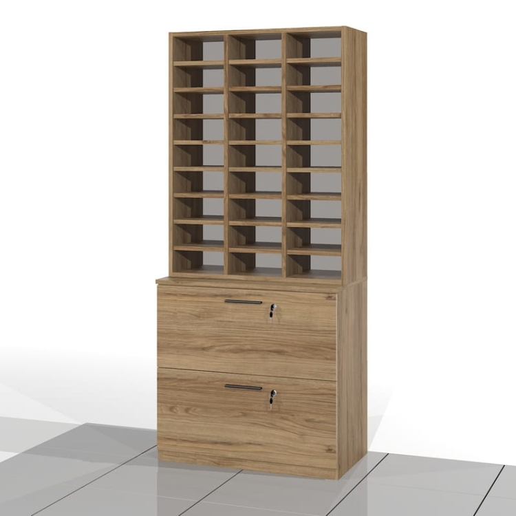 Regał do sortowania z szafką na akta zawieszane SORT-SAPP46