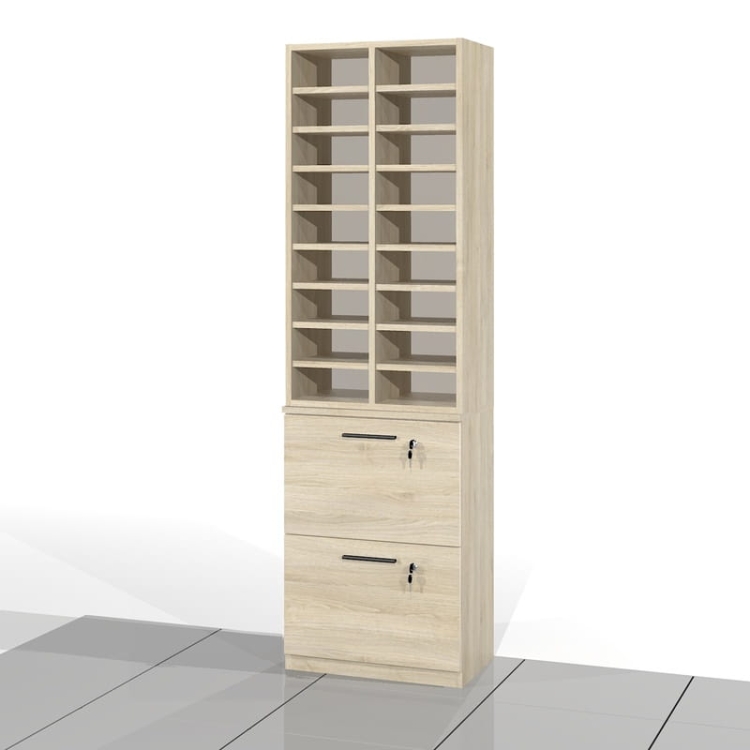 Regał do sortowania z szafką na akta zawieszane SORT-SAPW47