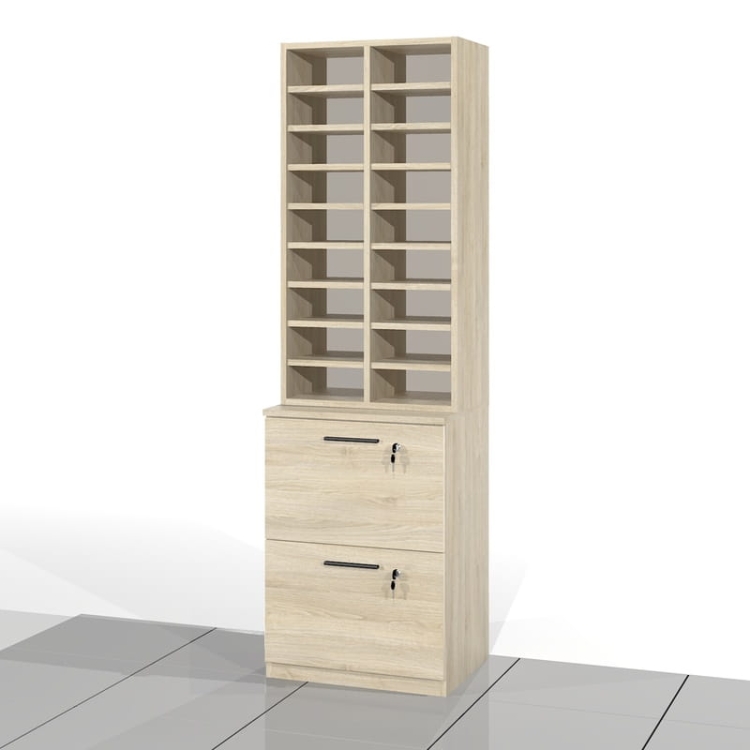 Regał do sortowania z szafką na akta zawieszane SORT-SAPP47