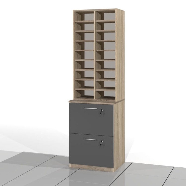 Regał do sortowania z szafką na akta zawieszane SORT-SAPP47