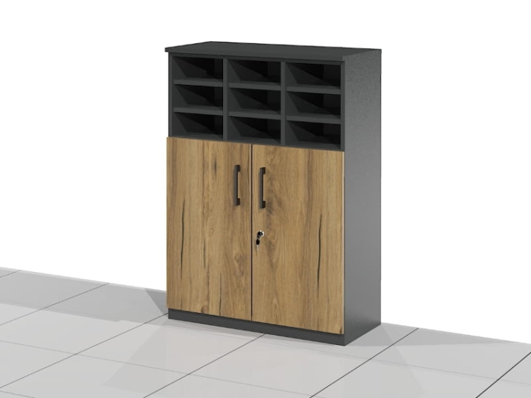 Szafka biurowa ELF-SRS wnęki do segregowania