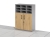 Szafka biurowa ELF-SRS wnęki do segregowania