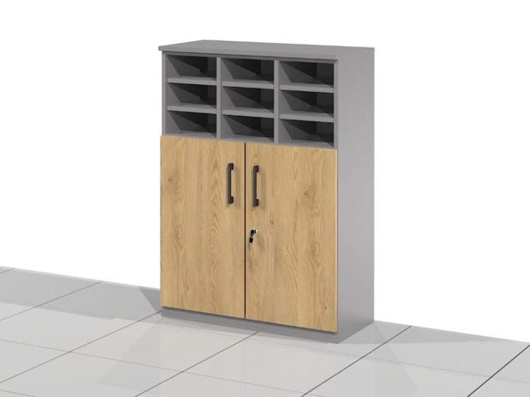 Szafka biurowa ELF-SRS wnęki do segregowania