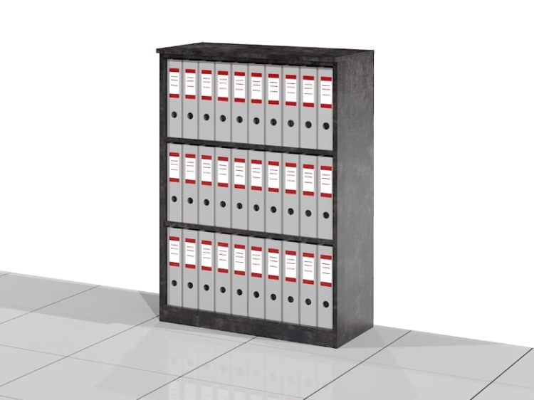 Regał biurowy ELF-RSS na segregatory