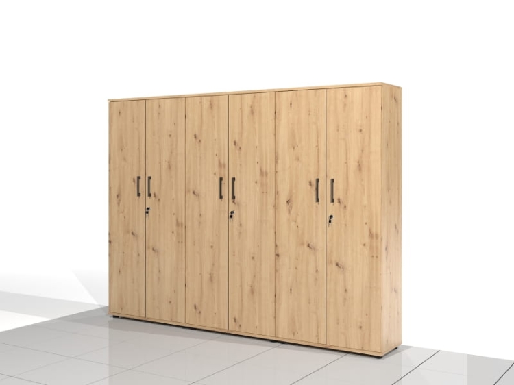 3 Szafy biurowe - zestaw BART-SSW-Z3 182h x 240 x 38 cm