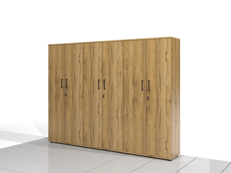 3 Szafy biurowe - zestaw BART-SSW-Z3 182h x 240 x 38 cm