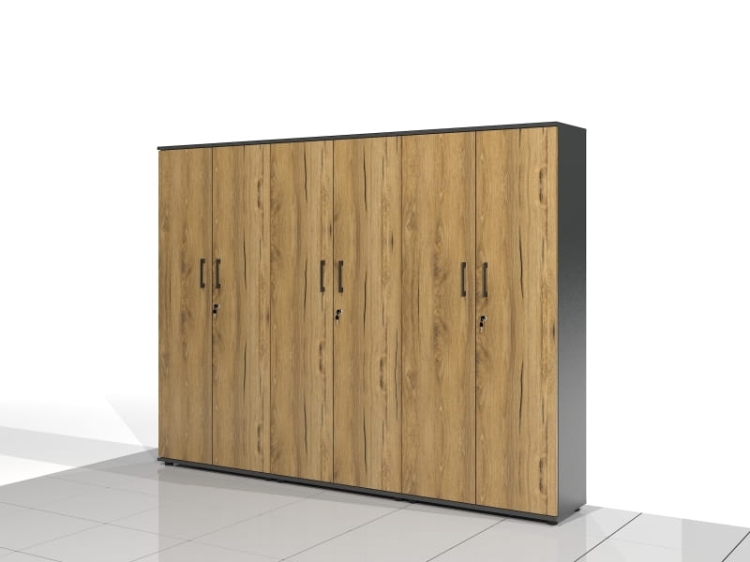 3 Szafy biurowe - zestaw BART-SSW-Z3 182h x 240 x 38 cm