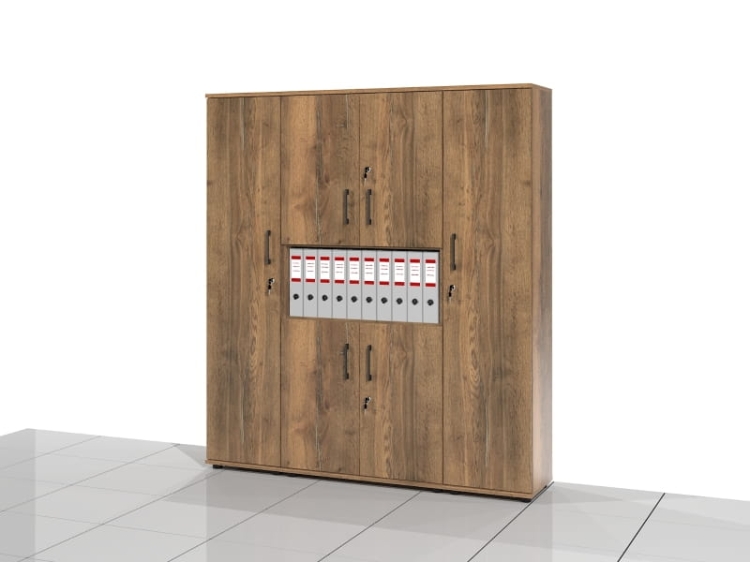 3 Szafy biurowe - zestaw BART-DWD-Z3 182h x 160 x 38 cm