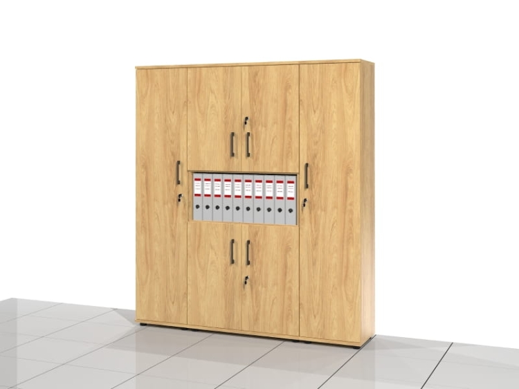 3 Szafy biurowe - zestaw BART-DWD-Z3 182h x 160 x 38 cm