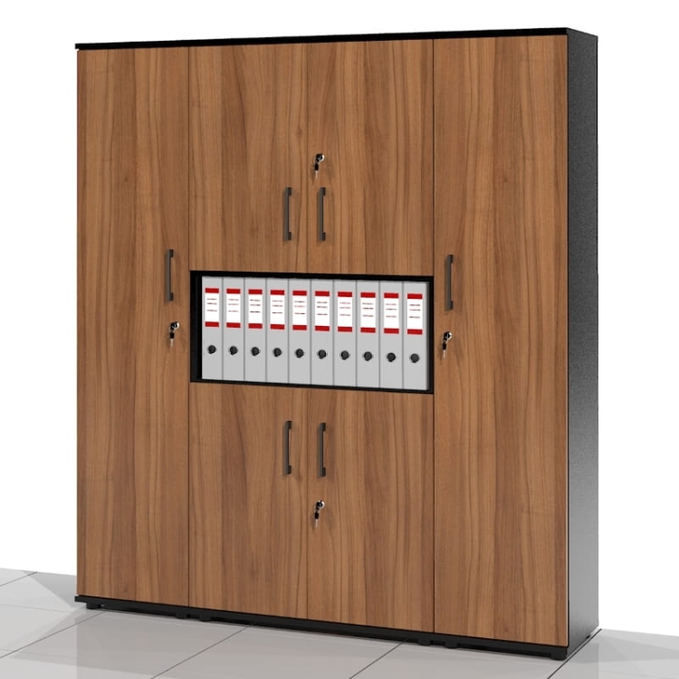 3 Szafy biurowe - zestaw BART-DWD-Z3 182h x 160 x 38 cm