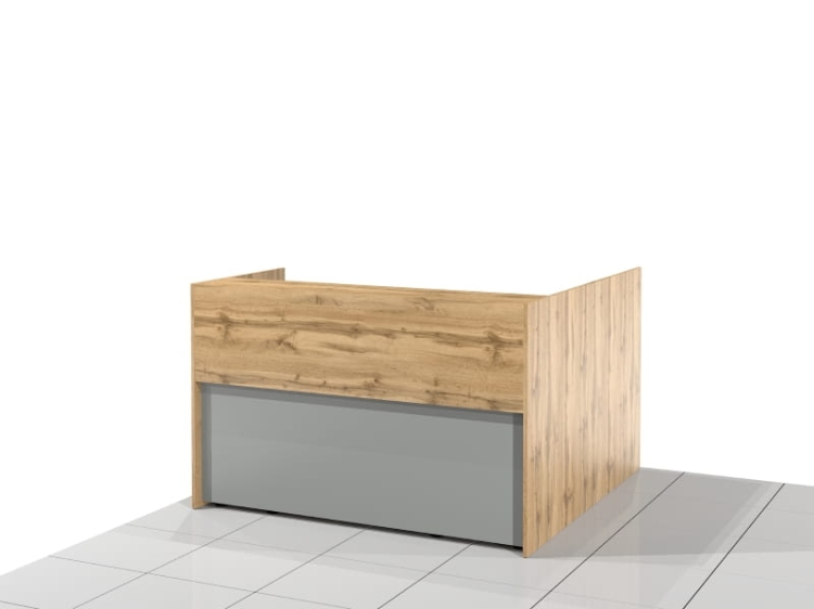 Biurko recepcyjne narożne ELF-LUX-XAN (wersja lewa).