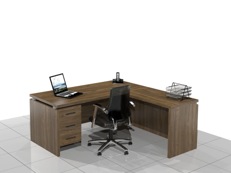 Biurko narożne gabinetowe LEO-NR (Prawe)