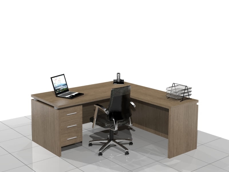 Biurko narożne gabinetowe LEO-NR (Prawe)