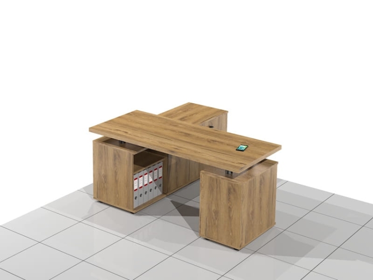 Biurko narożne ELF-LUX-RA (Prawe)