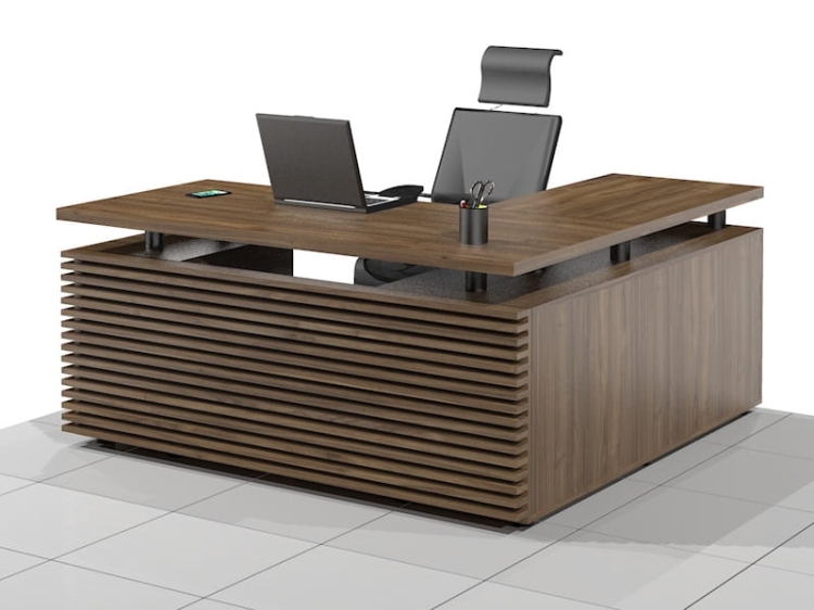 Biurko gabinetowe narożne ELF-LUX-RF (Lewe)