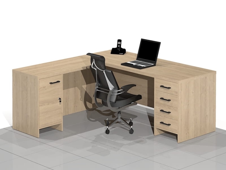 Biurko narożne DUO-VNRSD (Lewe)