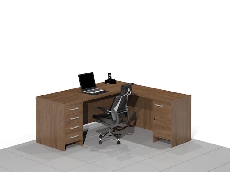 Biurko narożne DUO-VNRSD (Prawe)