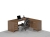 Biurko narożne DUO-XNRSD (Prawe)