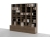 Biblioteczka - Zestaw BIB-LUX-M5 240h x 250 x 25/50 cm – elegancki regał na książki