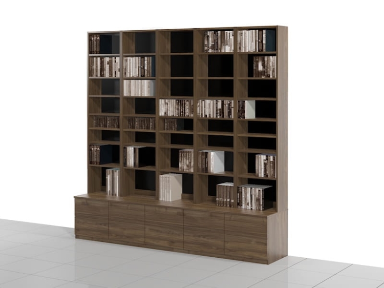 Biblioteczka - Zestaw BIB-LUX-M5 240h x 250 x 25/50 cm – elegancki regał na książki
