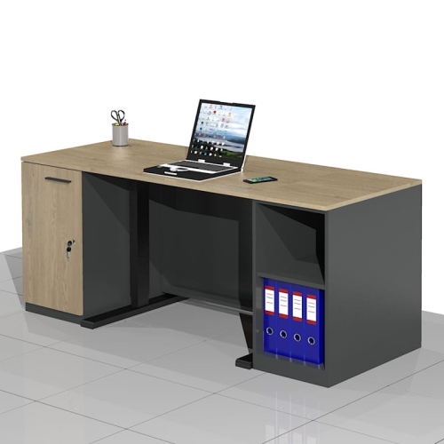 Biurko z elektryczną regulacją wysokości funkcjonalne i ergonomiczne ELRISE-DA