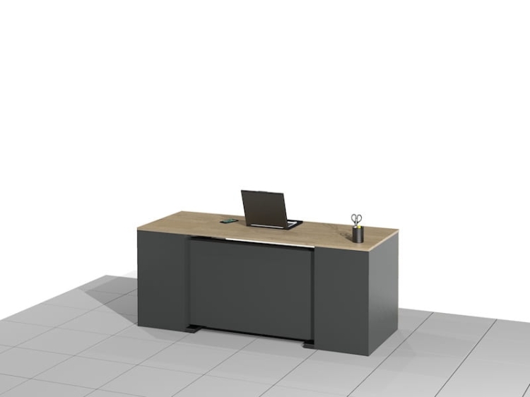 Biurko z elektryczną regulacją wysokości funkcjonalne i ergonomiczne ELRISE-SA