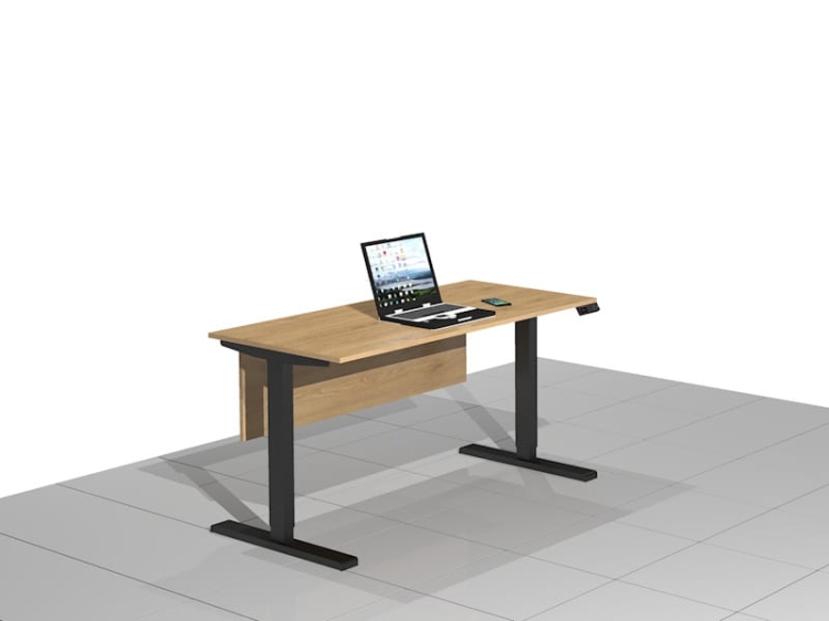 Biurko z elektryczną regulacją wysokości funkcjonalne i ergonomiczne ELRISE-B