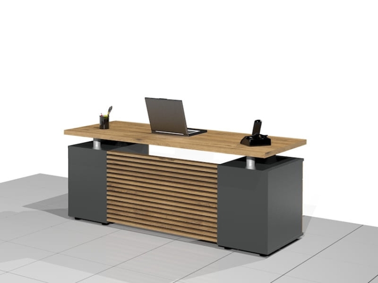 Biurko gabinetowe z szufladami ELF-MAXI-LAM-VSD