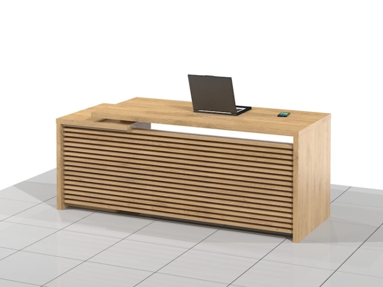 Biurko gabinetowe lamele Dragon-S-LUX (Prawe)