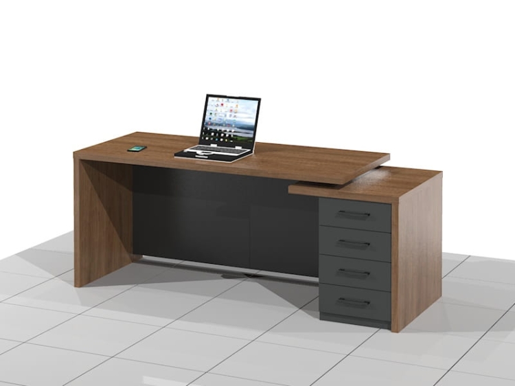 Biurko gabinetowe lamele Dragon-S-LUX (Prawe)