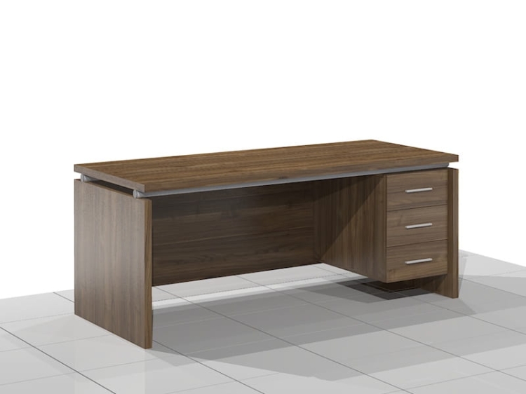 Stylowe Biurko Gabinetowe LEO (Prawe)