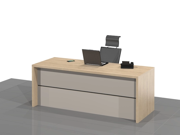 Biurko gabinetowe DRAGON-NKN-LUX eleganckie i mocne.