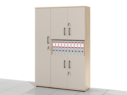 2 Szafy biurowe - zestaw BART-DW-Z2 182h x 120 x 38 cm (Lewa)