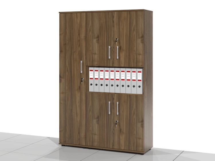 2 Szafy biurowe - zestaw BART-DW-Z2 182h x 120 x 38 cm (Lewa)