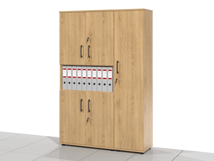 2 Szafy biurowe - zestaw BART-DW-Z2 182h x 120 x 38 cm (Prawa)