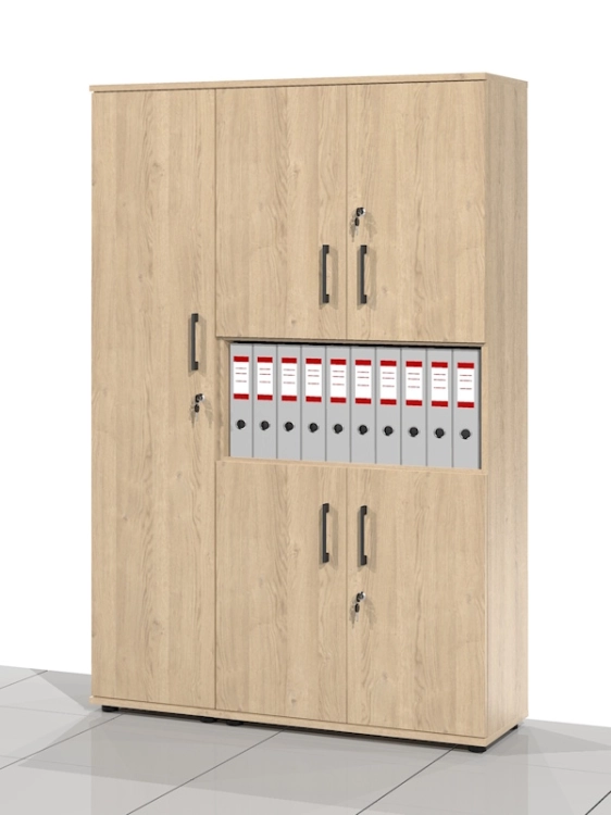 2 Szafy biurowe - zestaw BART-DW-Z2 182h x 120 x 38 cm (Lewa)