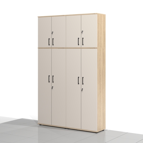 2 Szafy biurowe z nadstawkami - zestaw BART-SSW-ZN2 256h x 160 x 38 cm
