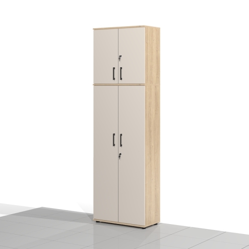Szafa biurowa z nadstawką - zestaw BART-SSW-ZN1 256h x 80 x 38 cm